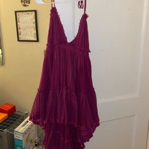 Free people 100 degree mini dress. Plumb